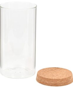 Barattoli In Vetro Con Coperchio In Sughero 6 Pz 1400 ml