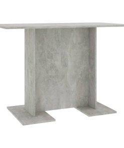 Tavolo Da Pranzo Grigio Cemento 110x60x75 Cm Legno Multistrato