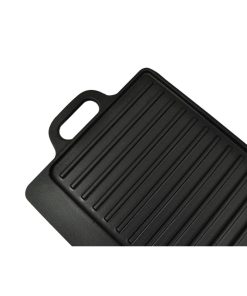 Set Padella E Griglia In Ghisa Reversibile 2 Pz 38x23 cm