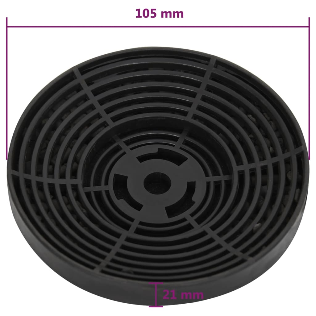 Filtri A Carbone Per Cappa 2 Pz Nero - Image 4
