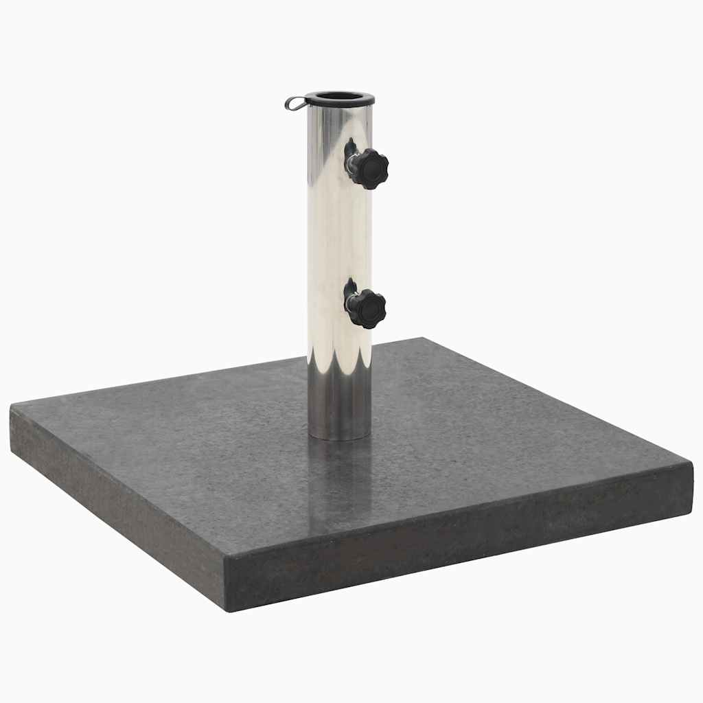 Base Per Ombrellone In Granito 28,5 Kg Quadrata Nera - Image 4