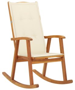 3064181 Rocking Chair With Cushions Solid Acacia Wood (311844+43181)