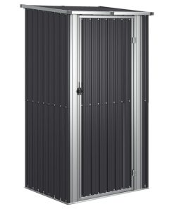 Capanno Da Giardino Antracite 118,5x97x209,5 Cm Acciaio Zincato