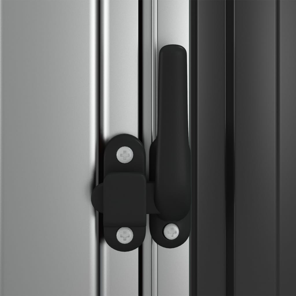 Capanno Da Giardino Antracite 118,5x97x209,5 Cm Acciaio Zincato - Image 3