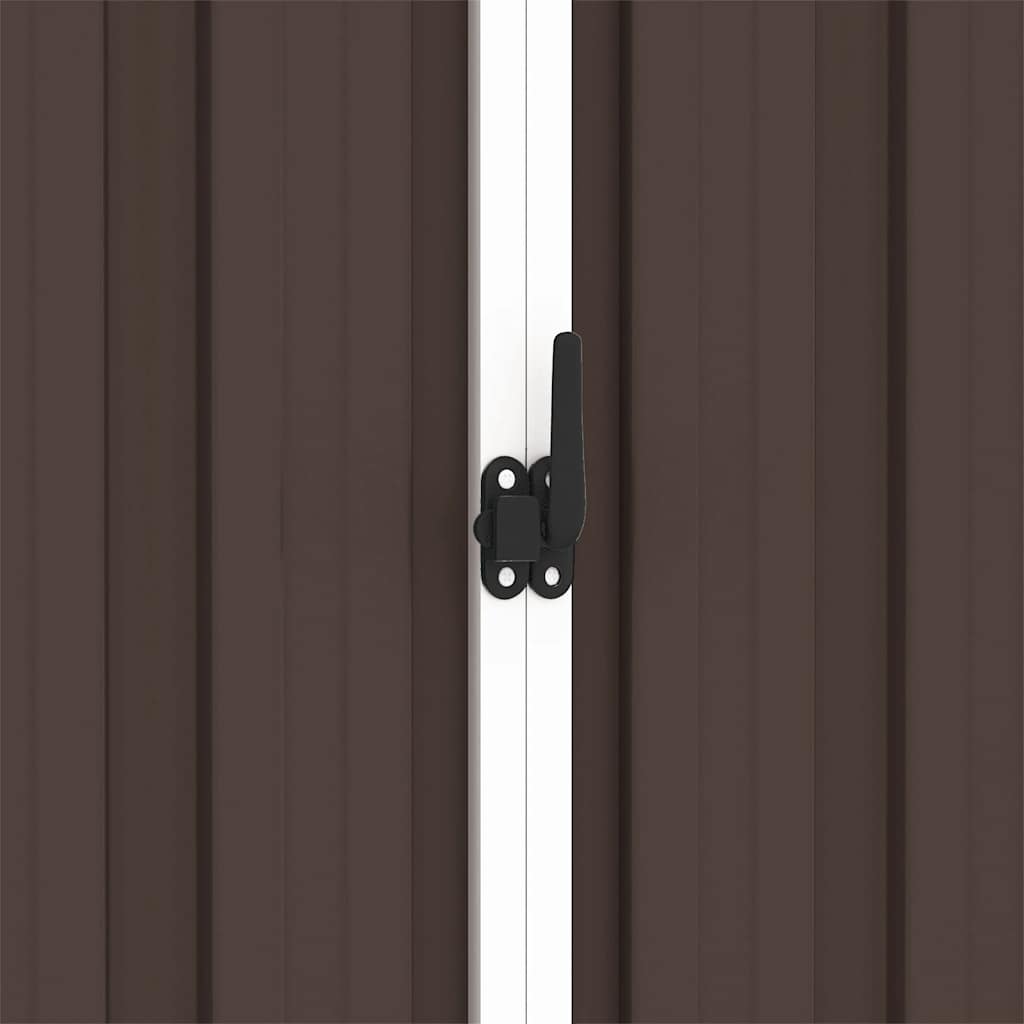 Capanno Da Giardino Marrone 205x129x183 Cm In Acciaio Zincato - Image 6