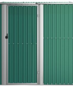Casetta Da Giardino Verde 180,5x97x209,5 Cm In Acciaio Zincato