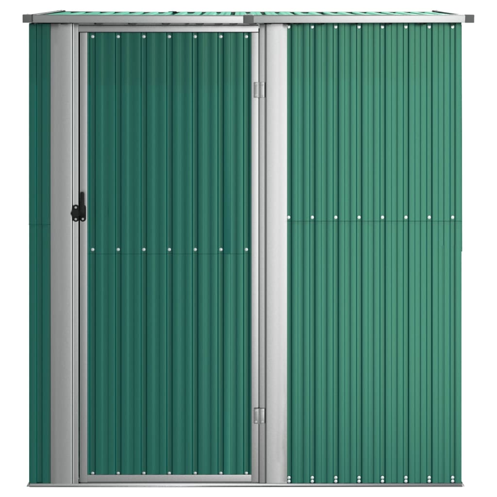 Casetta Da Giardino Verde 180,5x97x209,5 Cm In Acciaio Zincato