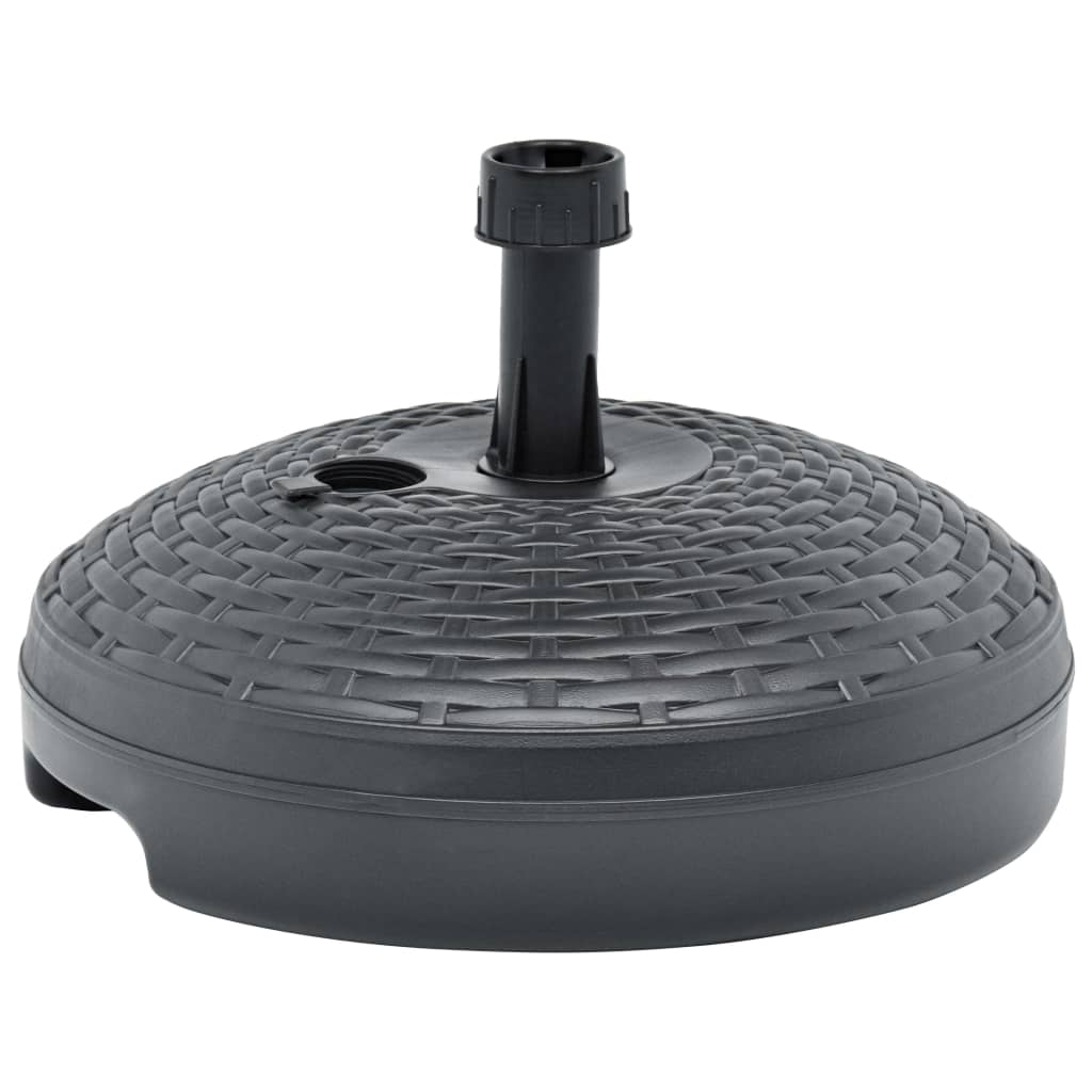 Base Ombrellone Sabbia/acqua 20l Antracite Rattan In Plastica - Image 6