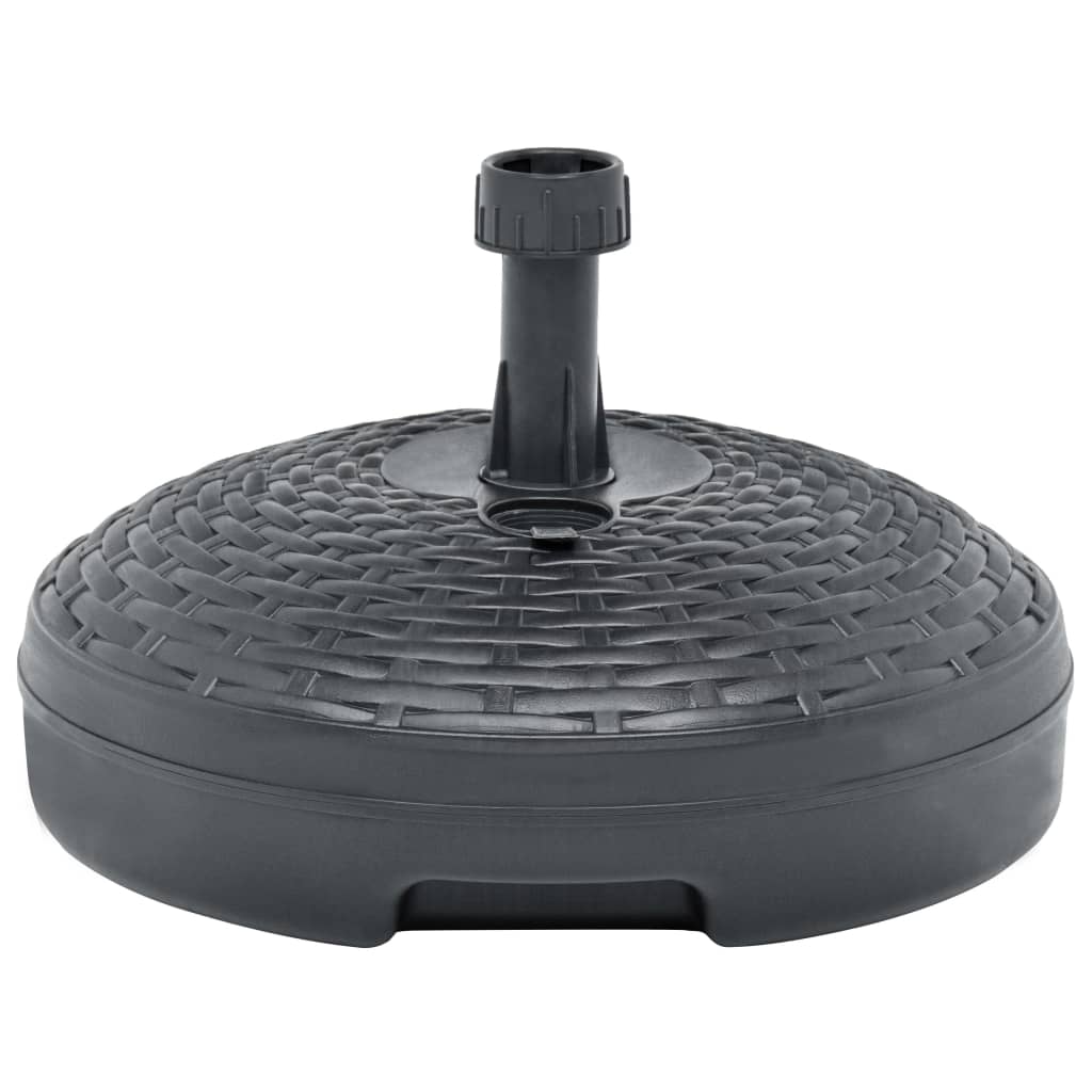 Base Ombrellone Sabbia/acqua 20l Antracite Rattan In Plastica - Image 5