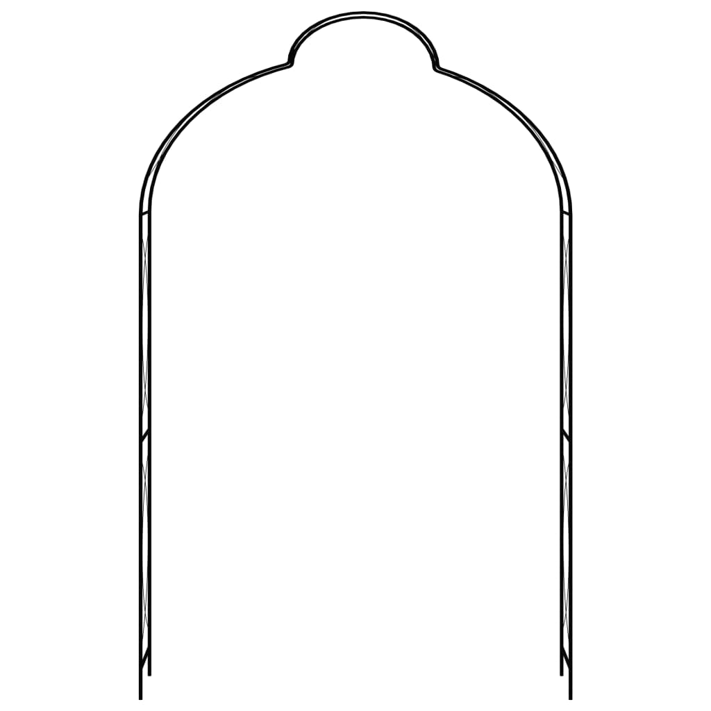 Arco Da Giardino Nero 150x34x240 Cm In Ferro