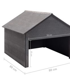 Casetta Per Rimessaggio Rasaerba Grigio 80x80x70 Cm In Wpc
