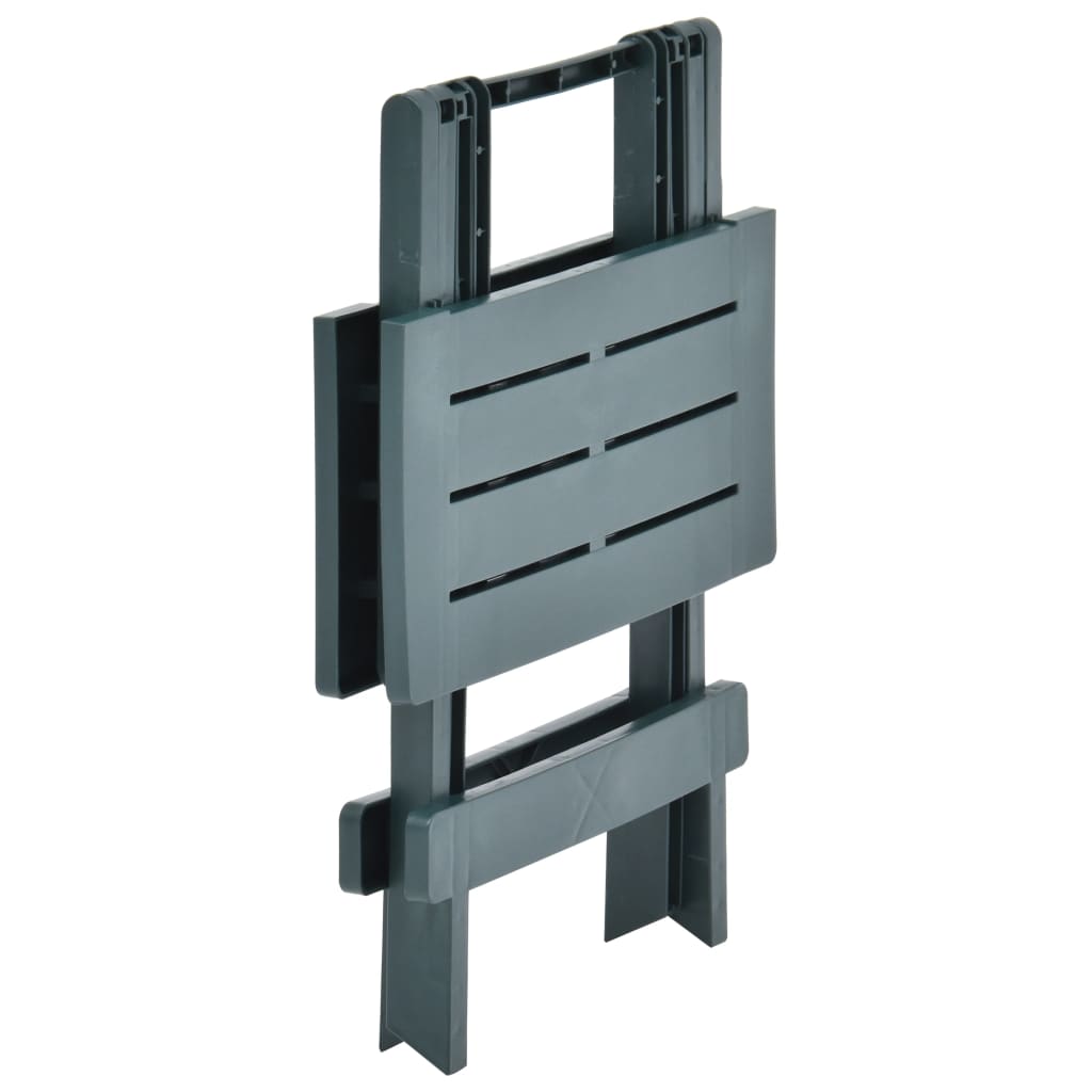 Tavolo Da Giardino Pieghevole Verde 45x43x50 Cm In Plastica - Image 3