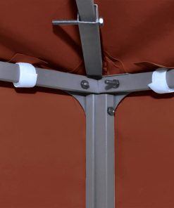 Copertura Superiore Gazebo A 2 Strati 310g/m² 3x3m Terracotta