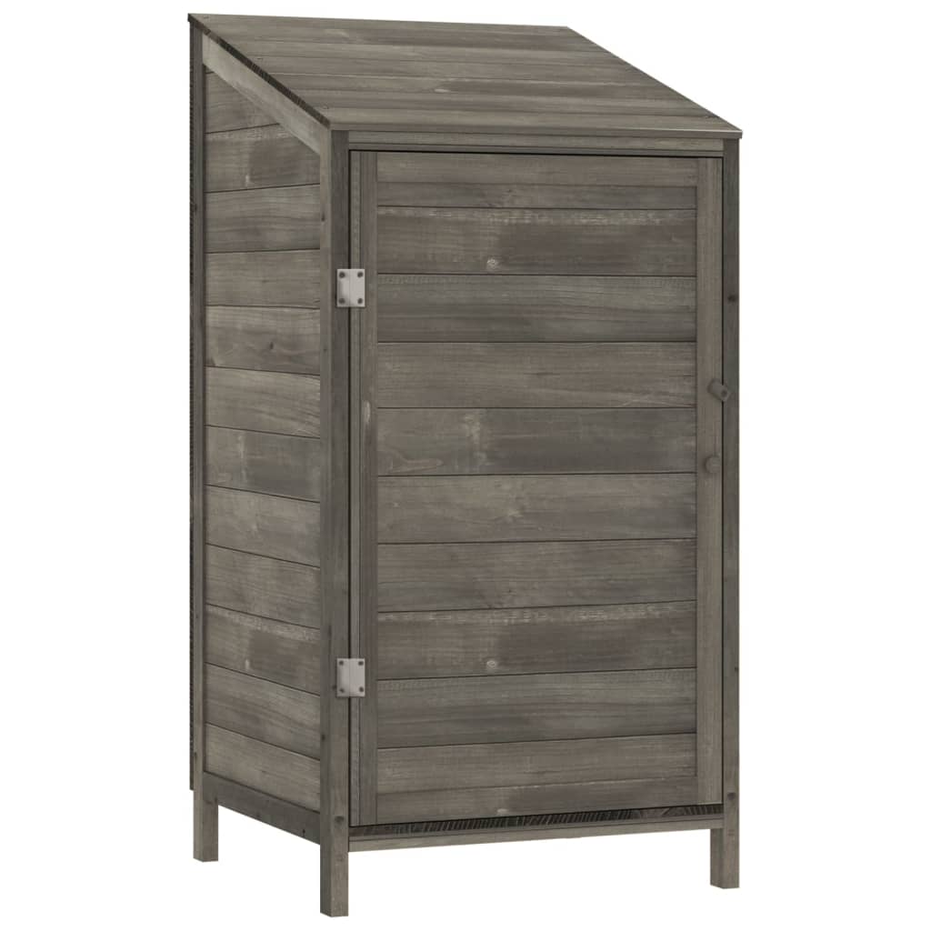 Capanno Da Giardino Antracite 55x52x112 Cm Legno Massello Abete