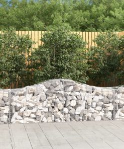 Cesto Gabbione Ad Arco 200x50x60/80 Cm Ferro Zincato
