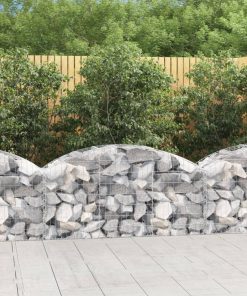 Cesto Gabbione Ad Arco 150x50x60/80 Cm Ferro Zincato
