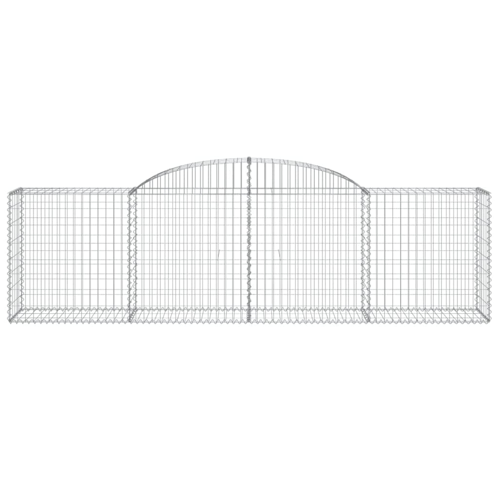 Cesto Gabbione Ad Arco 300x50x80/100 Cm Ferro Zincato