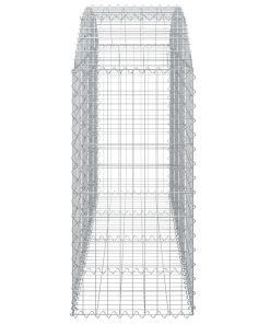 Cesto Gabbione Ad Arco 200x50x100/120 Cm Ferro Zincato