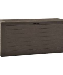 Baule Da Giardino Marrone 116x44x55 cm