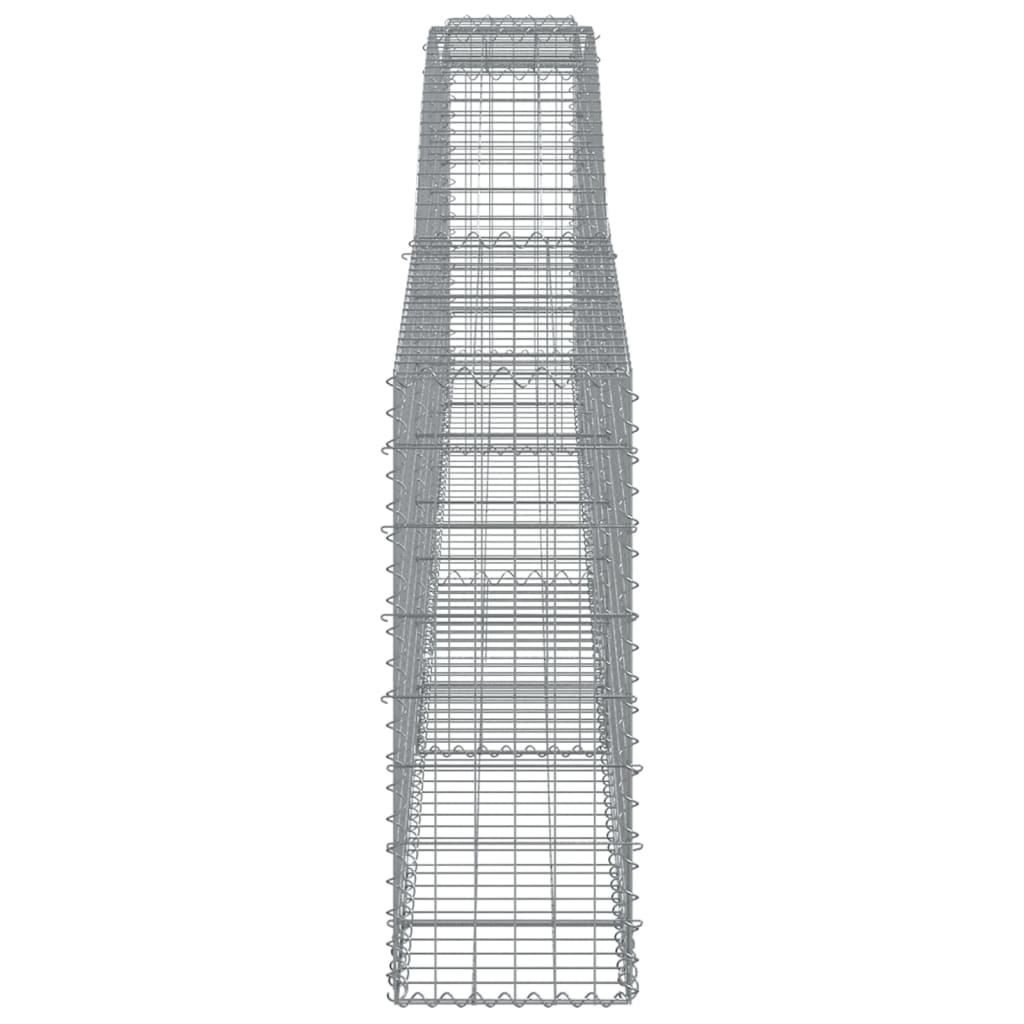 Cesto Gabbione Ad Arco 400x30x80/100 Cm Ferro Zincato