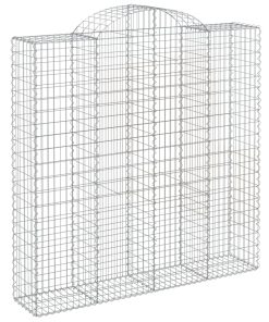 Cesto Gabbione Ad Arco 200x50x200/220 Cm Ferro Zincato