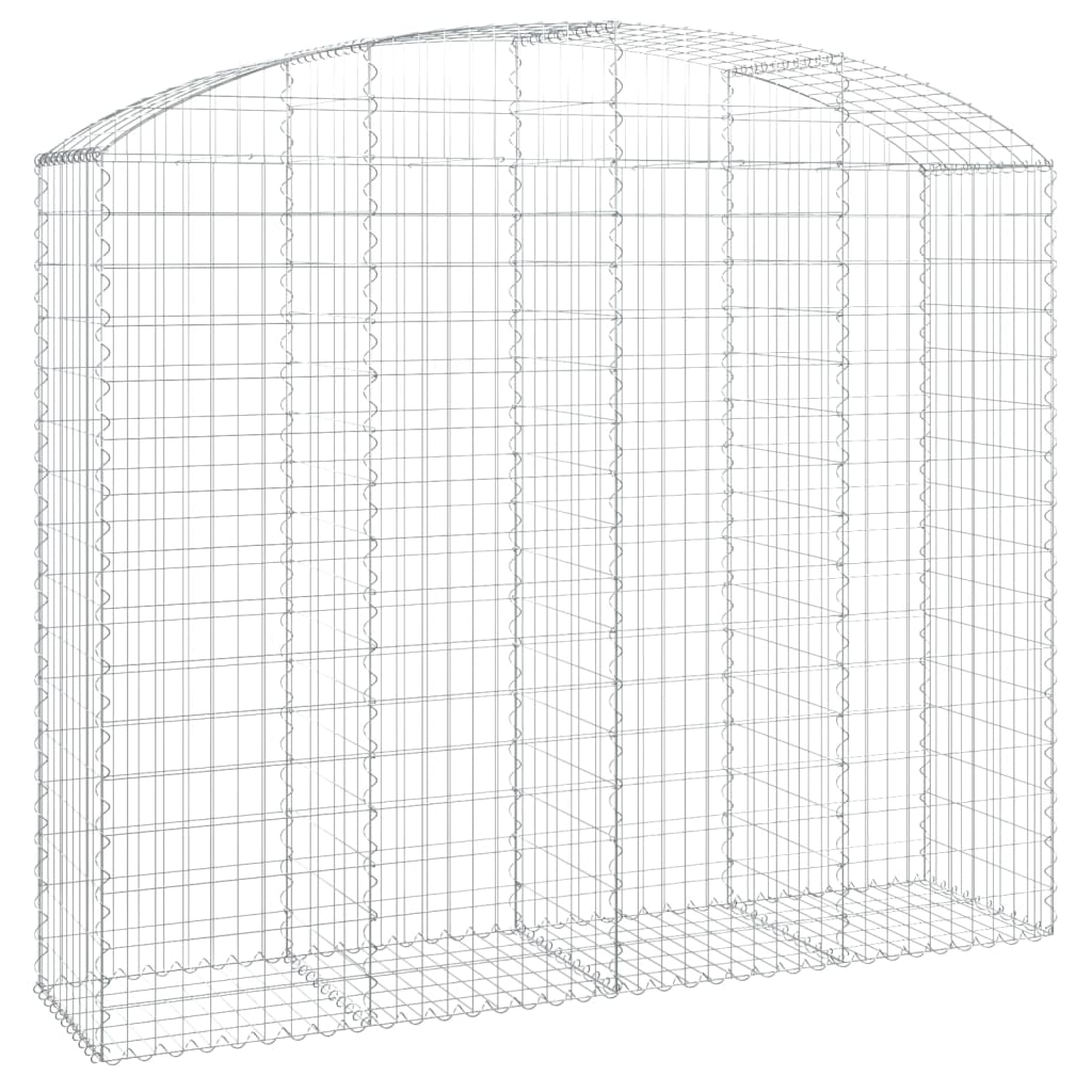Cesto Gabbione Ad Arco 200x50x160/180 Cm Ferro Zincato