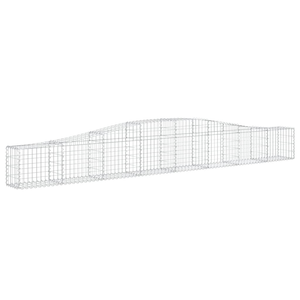 Cesto Gabbione Ad Arco 400x30x40/60 Cm Ferro Zincato
