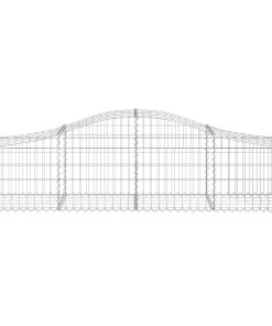 Cesto Gabbione Ad Arco 200x50x40/60 Cm Ferro Zincato