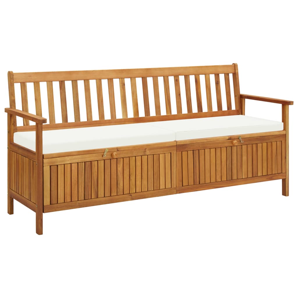 Cassapanca Con Cuscini 170 Cm Legno Massello D'acacia - Image 4