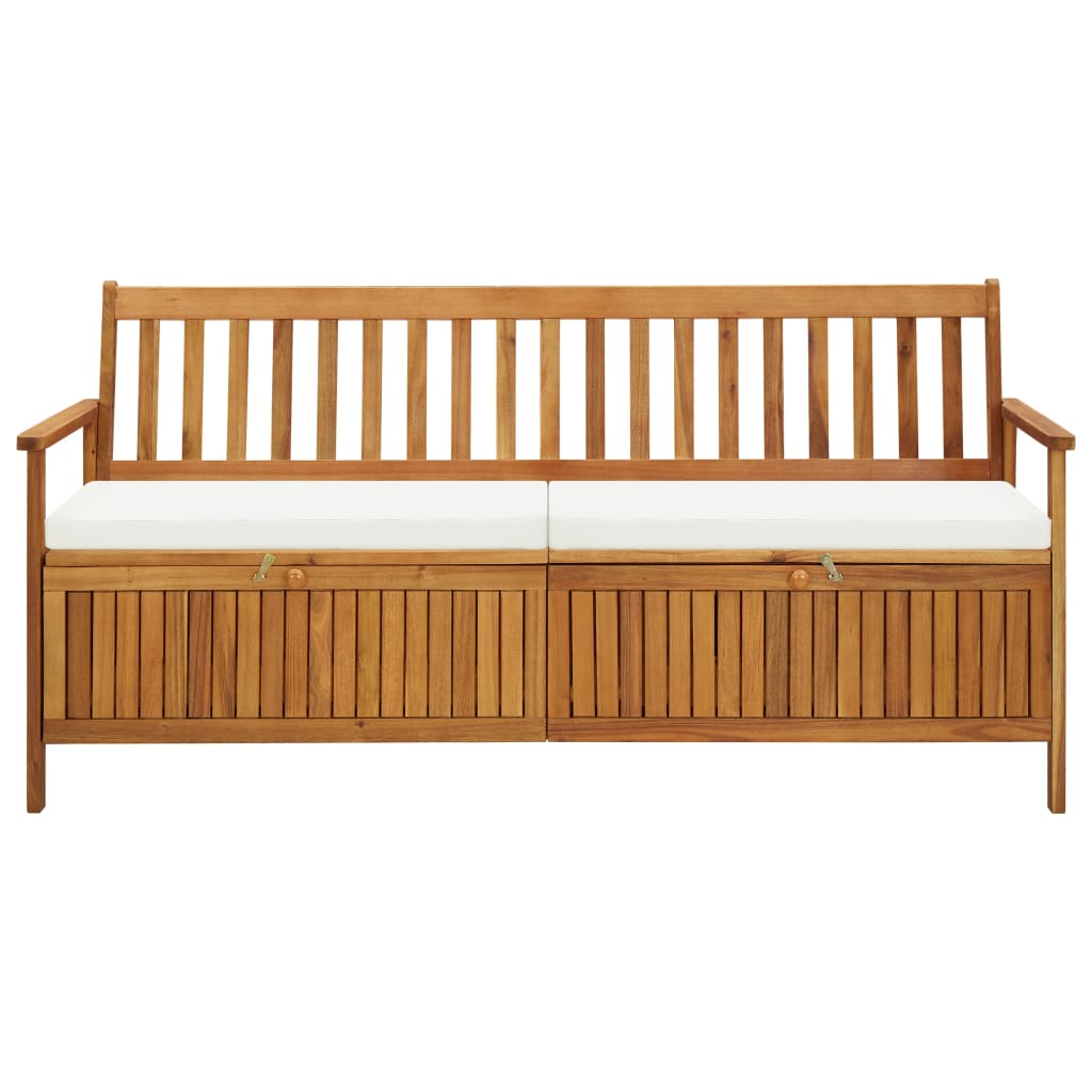 Cassapanca Con Cuscini 170 Cm Legno Massello D'acacia - Image 5
