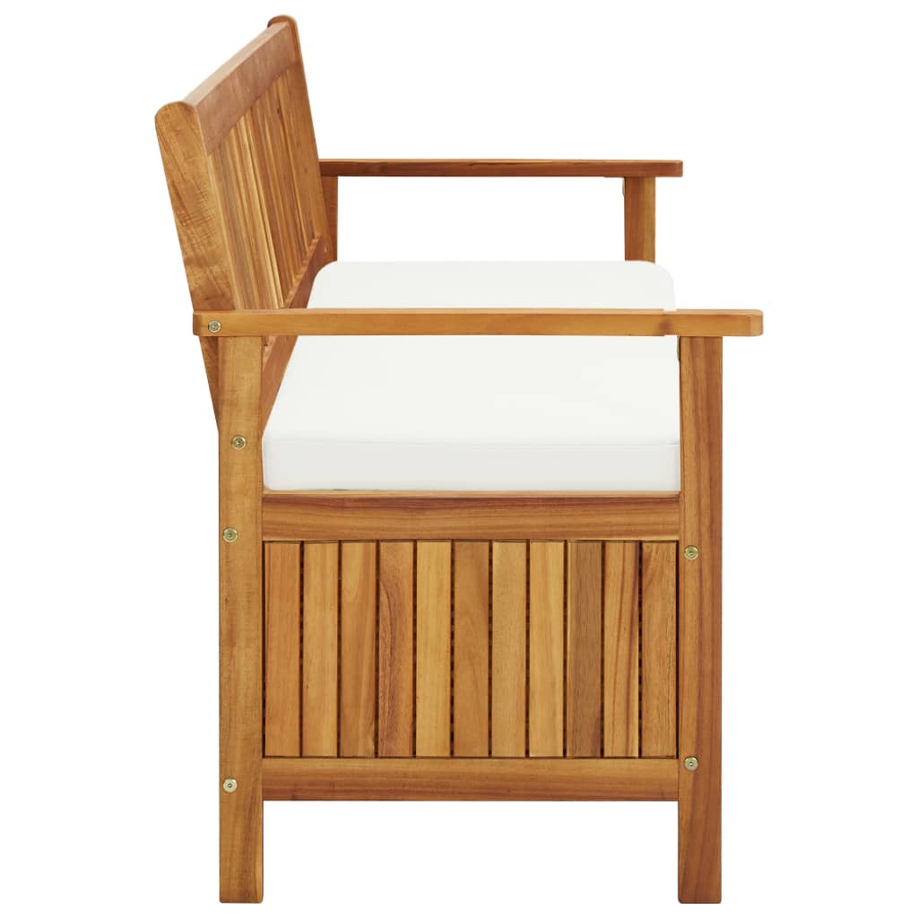 Cassapanca Con Cuscini 170 Cm Legno Massello D'acacia