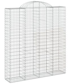 Cesto Gabbione Ad Arco 200x50x220/240 Cm Ferro Zincato
