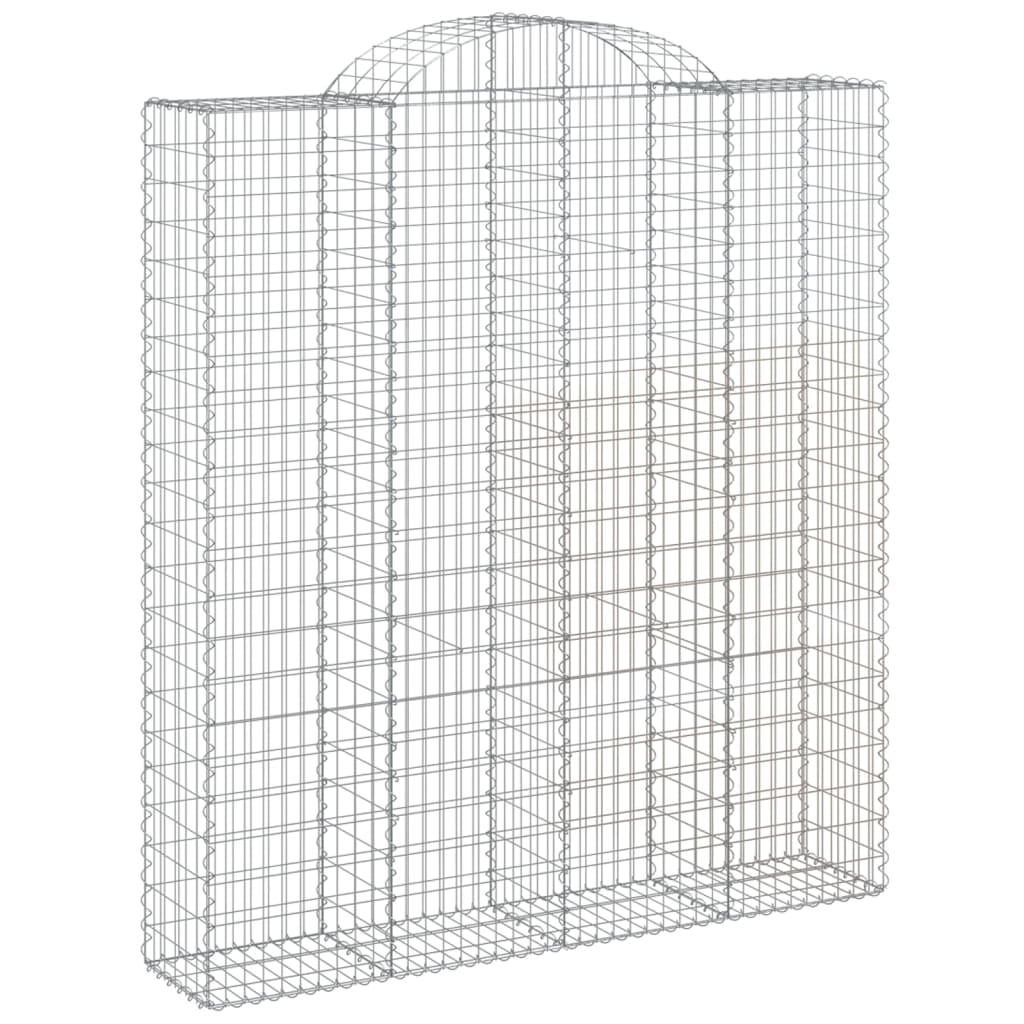 Cesto Gabbione Ad Arco 200x50x220/240 Cm Ferro Zincato