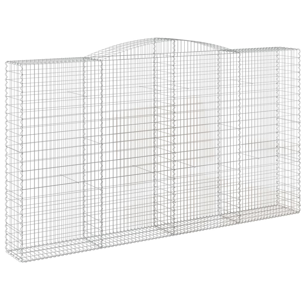 Cesto Gabbione Ad Arco 400x50x220/240 Cm Ferro Zincato