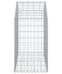 Cesto Gabbione Ad Arco 100x50x80/100 Cm Ferro Zincato