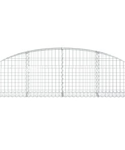 Cesto Gabbione Ad Arco 200x30x40/60 Cm Ferro Zincato