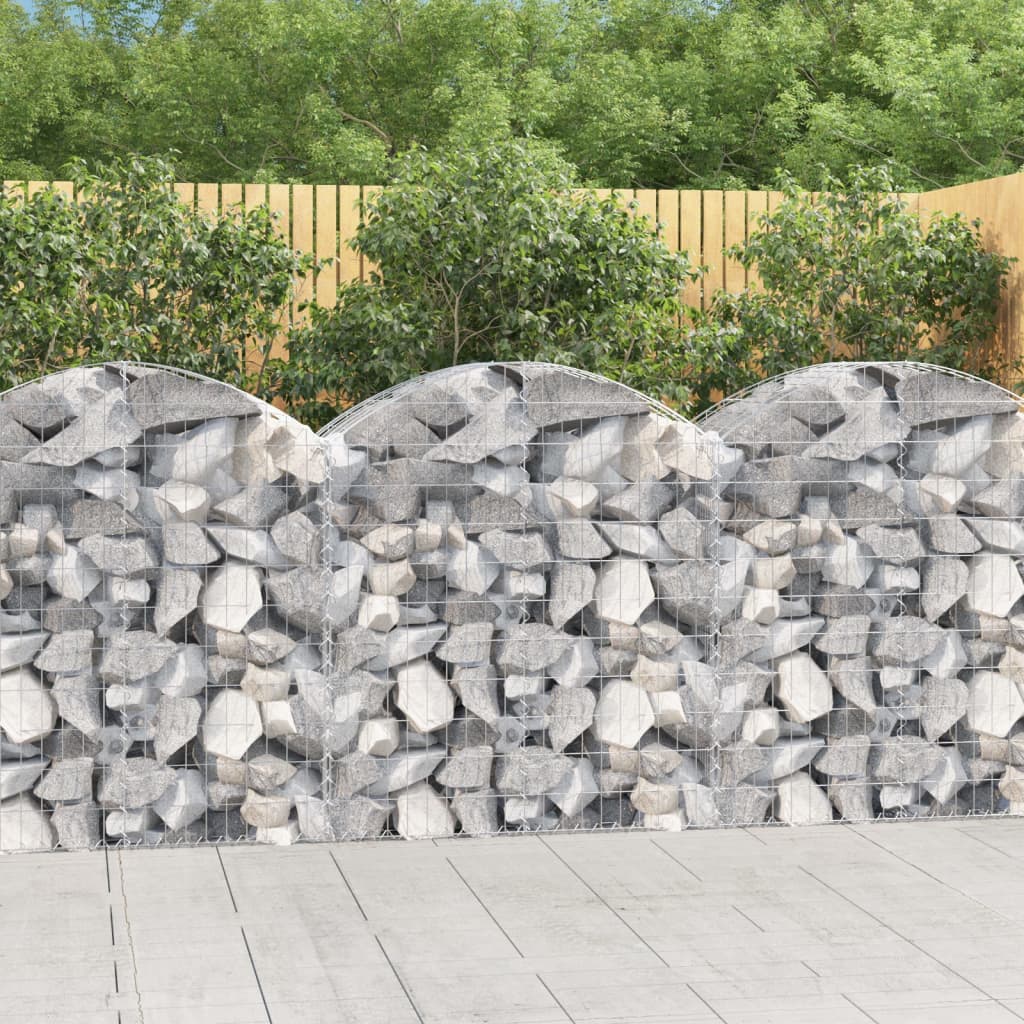 Cesto Gabbione Ad Arco 100x50x100/120 Cm Ferro Zincato