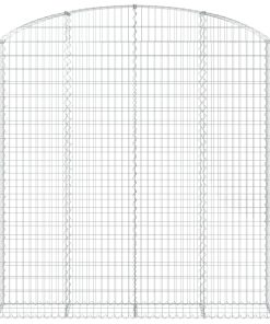 Cesto Gabbione Ad Arco 200x30x200/220 Cm Ferro Zincato