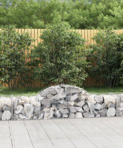 Cesto Gabbione Ad Arco 200x50x40/60 Cm Ferro Zincato