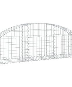 Cesto Gabbione Ad Arco 150x30x40/60 Cm Ferro Zincato