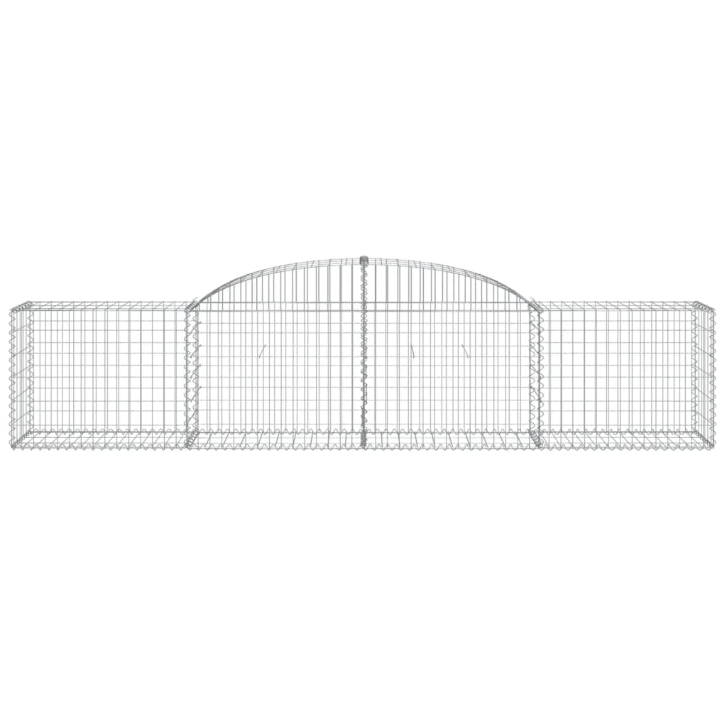 Cesto Gabbione Ad Arco 300x50x60/80 Cm Ferro Zincato
