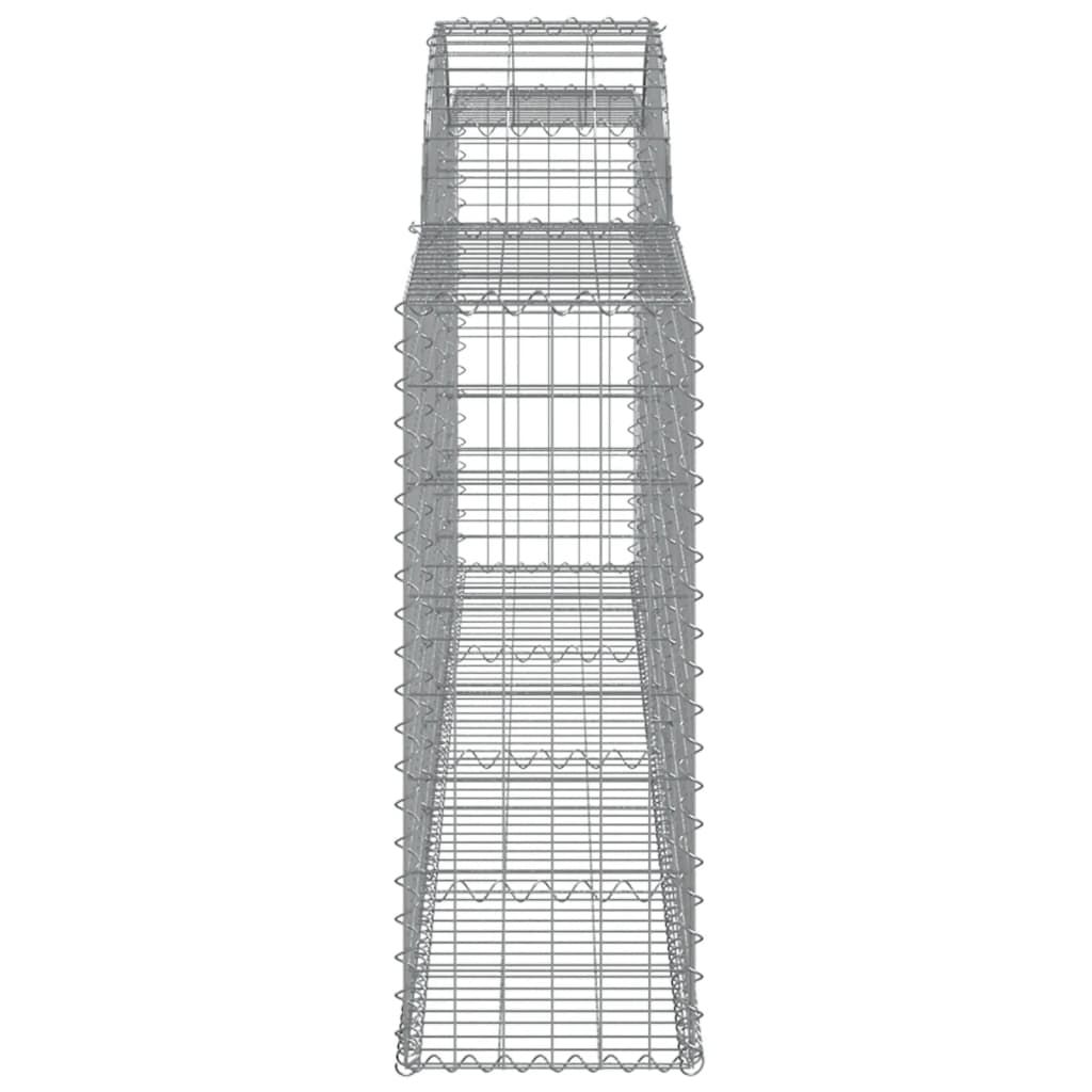 Cesto Gabbione Ad Arco 300x30x80/100 Cm Ferro Zincato