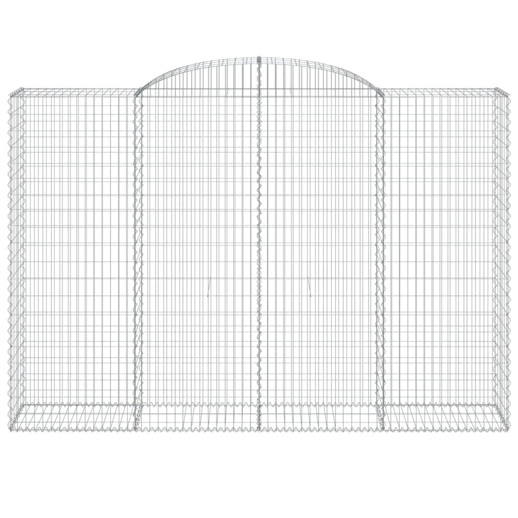 Cesto Gabbione Ad Arco 300x50x200/220 Cm Ferro Zincato