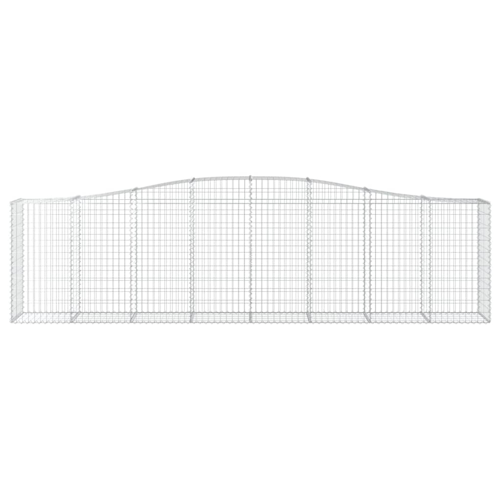 Cesto Gabbione Ad Arco 400x50x100/120 Cm Ferro Zincato