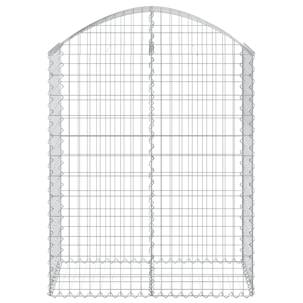 Cesto Gabbione Ad Arco 100x50x120/140 Cm Ferro Zincato
