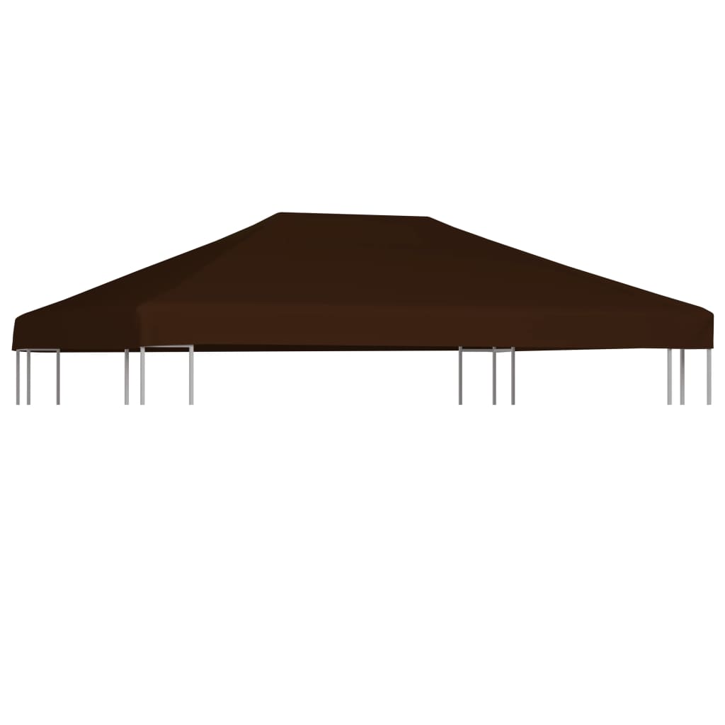 Copertura Superiore Per Gazebo 310 G/m² 3x4 M Marrone - Image 3