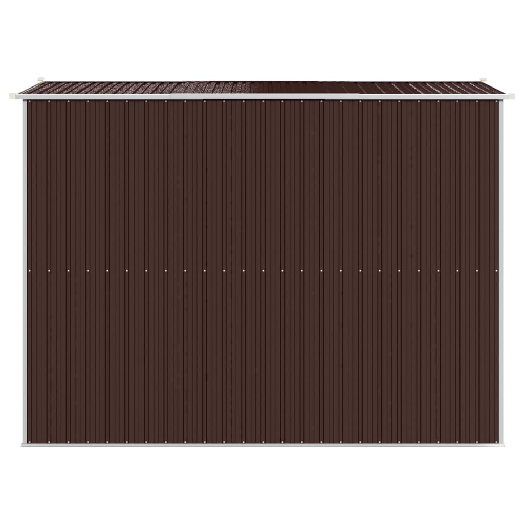 Capanno Da Giardino Marrone Scuro 192x274x223cm Acciaio Zincato - Image 2