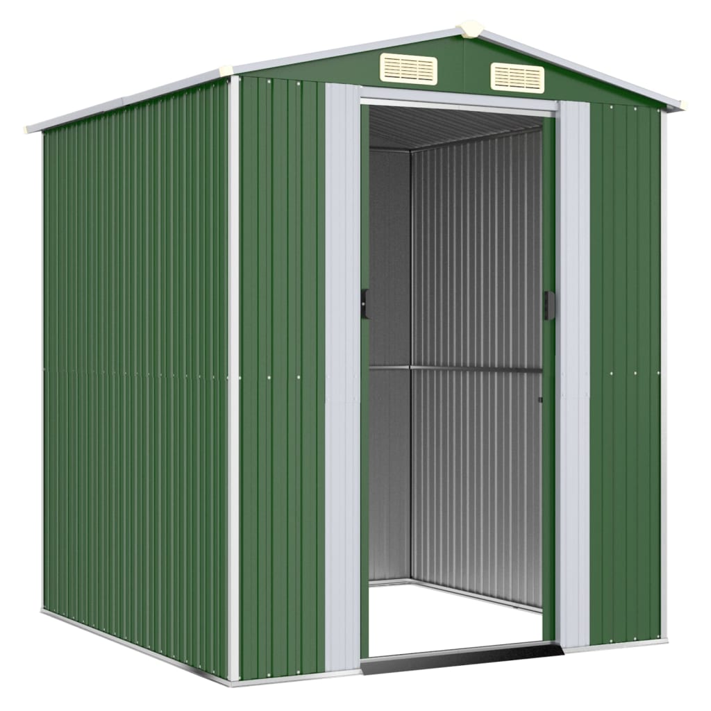 Capanno Da Giardino Verde 192x191x223cm Acciaio Zincato