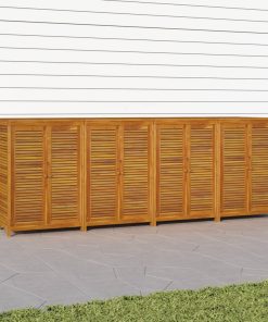 Contenitore Da Giardino 280x87x104 Cm Legno Massello Di Acacia