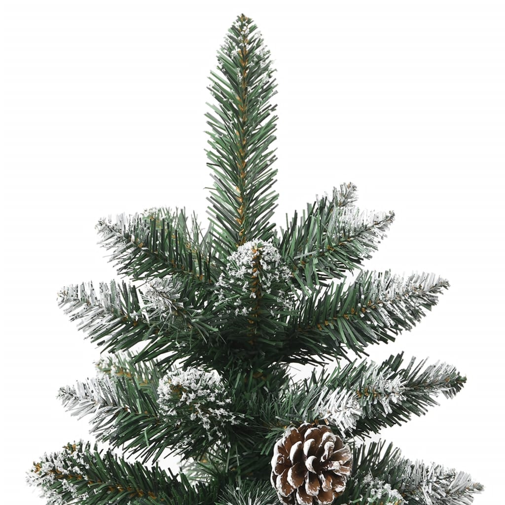 Albero Di Natale Artificiale Con Base Verde 210 Cm Pvc